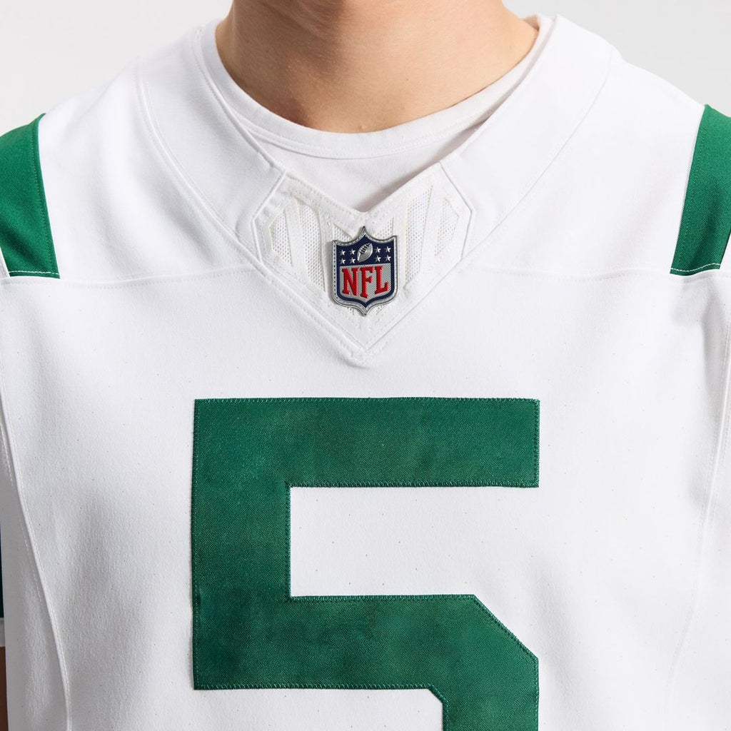 Garrett Wilson New York Jets White Classic Alternate Vapor F.U.S.E. Elite Jersey
