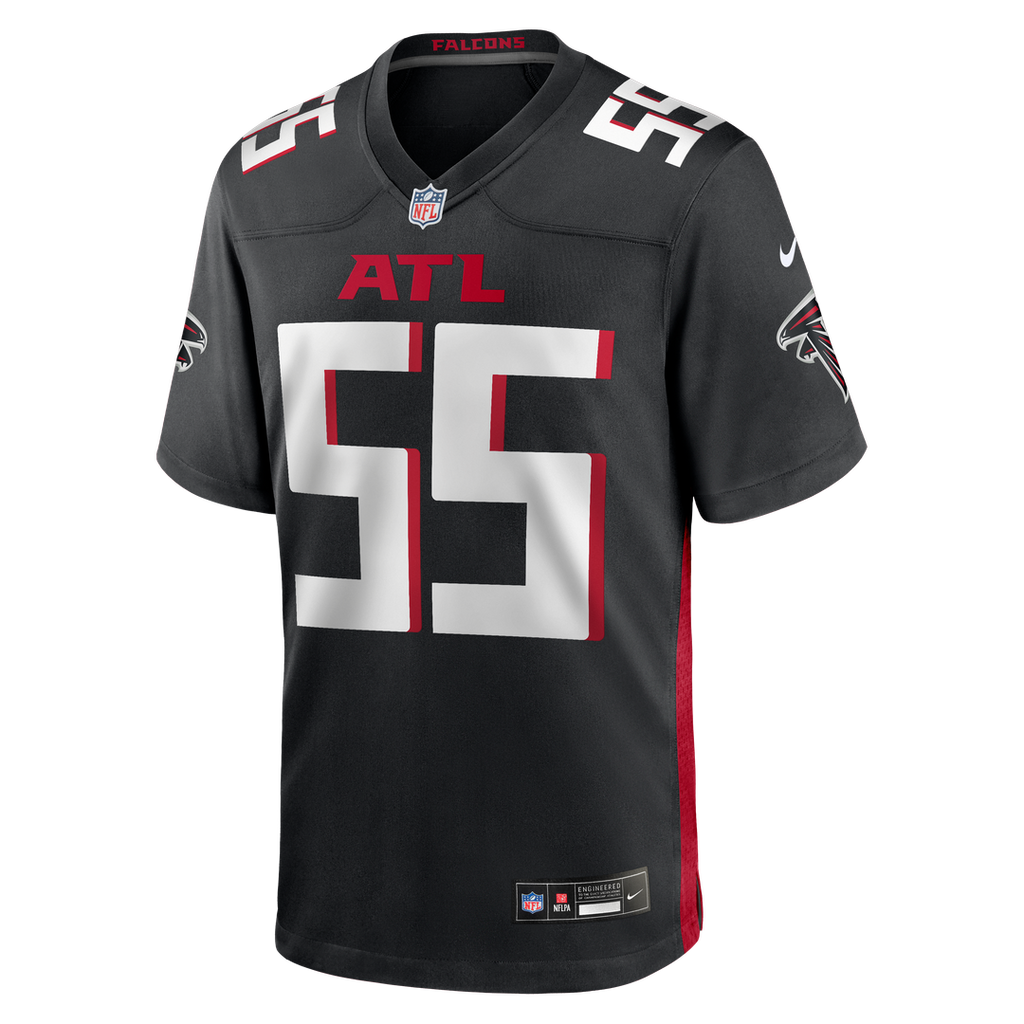 John Abraham Atlanta Falcons Black Game Retired Player Jersey