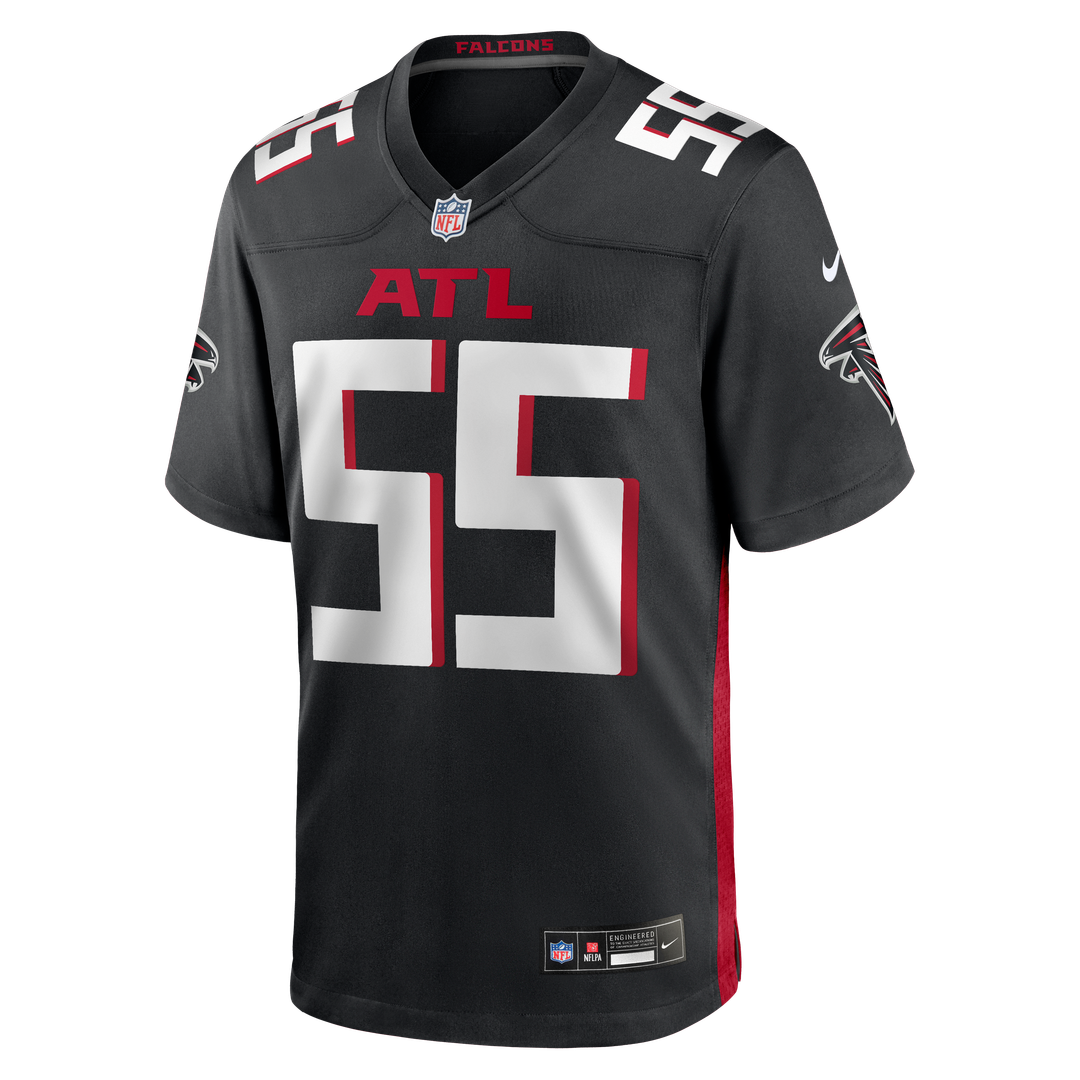 John Abraham Atlanta Falcons Black Game Retired Player Jersey