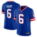 Jaxson Dart New York Giants Royal Legacy Vapor Untouchable Stitched Limited Jersey