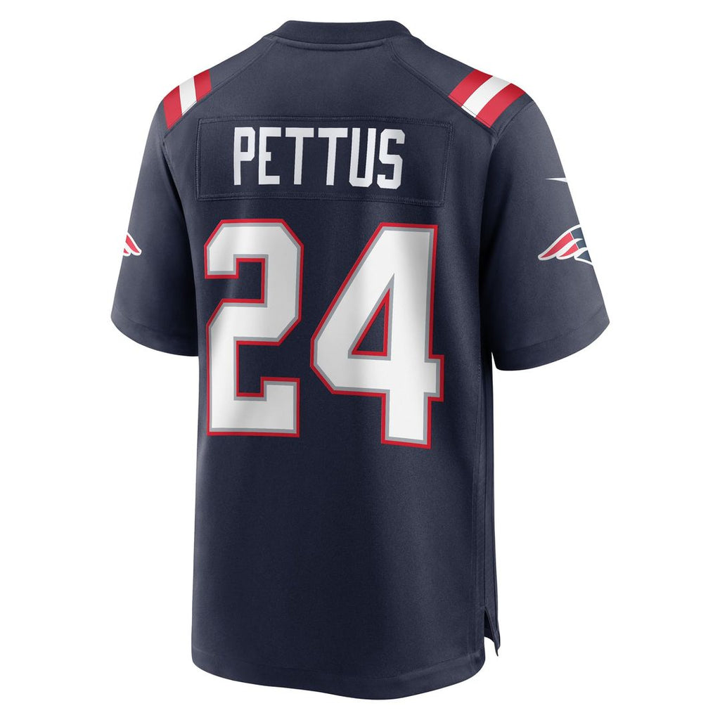 Dell Pettus New England Patriots Navy Game Jersey
