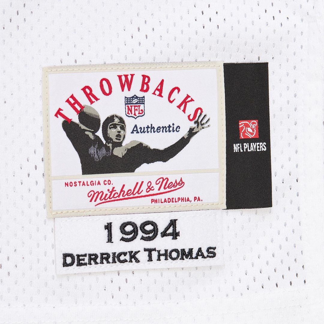 Derrick Thomas Kansas City Chiefs 1994 White Authentic Throwback Retired Player Jersey