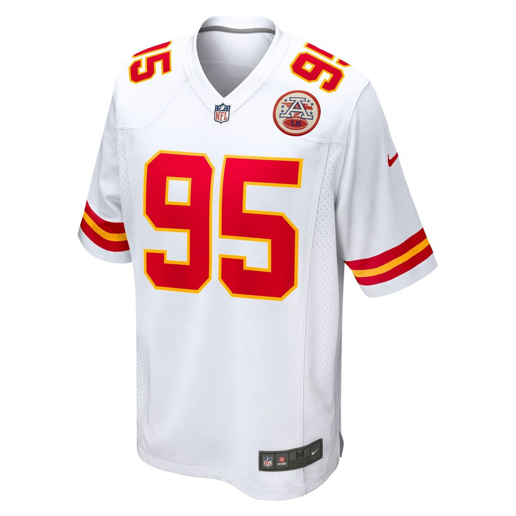 Chris Jones Kansas City Chiefs White Game Jersey