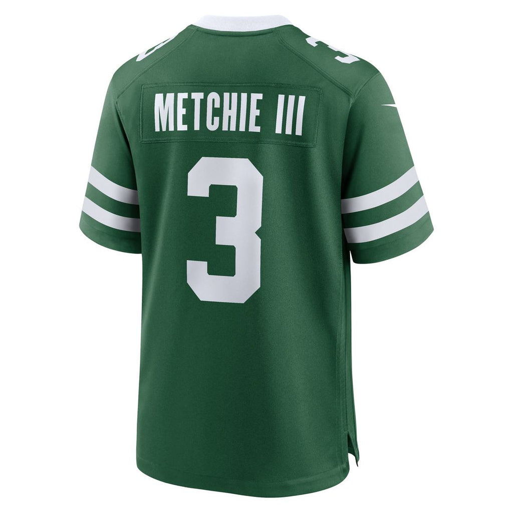 John Metchie III New York Jets Legacy Green Team Game Jersey