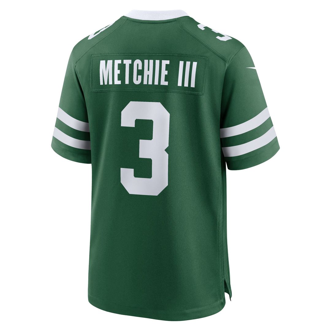 John Metchie III New York Jets Legacy Green Team Game Jersey