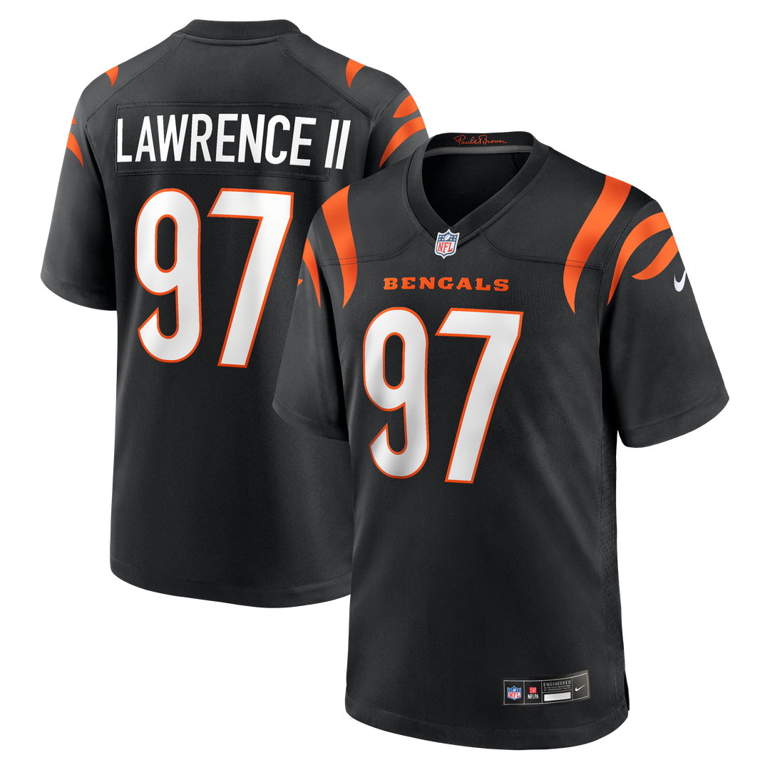 Dexter Lawrence II Cincinnati Bengals Black Game Jersey