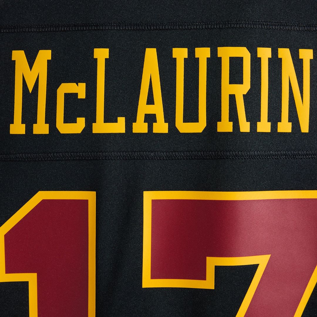 Terry McLaurin Washington Commanders Hail Raiser Black Alternate Game Jersey