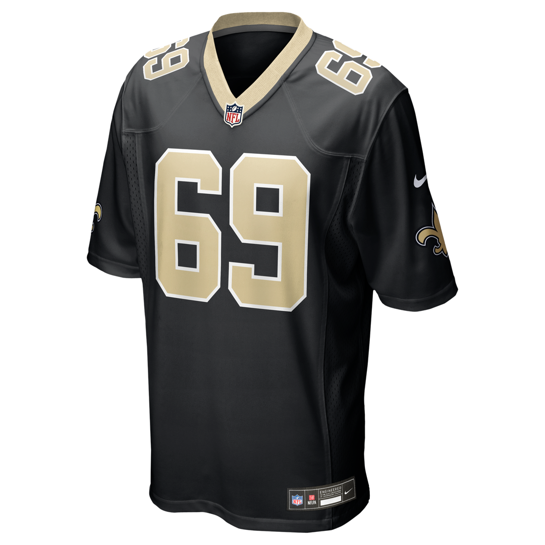Barry Wesley New Orleans Saints Black Team Game Jersey