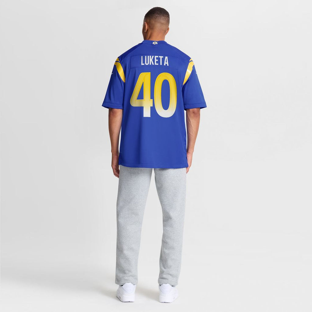 Jesse Luketa Los Angeles Rams Royal Team Game Jersey