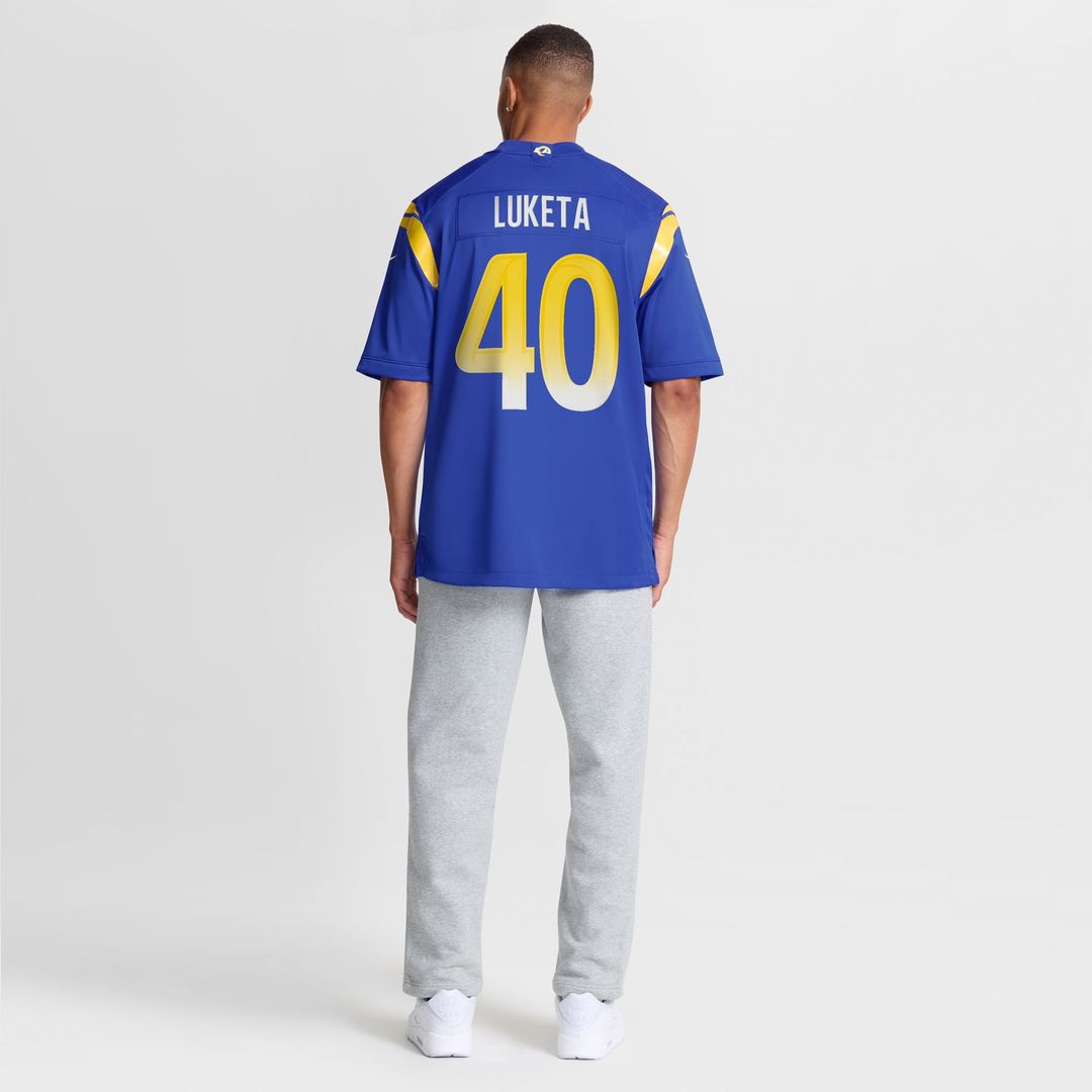 Jesse Luketa Los Angeles Rams Royal Team Game Jersey