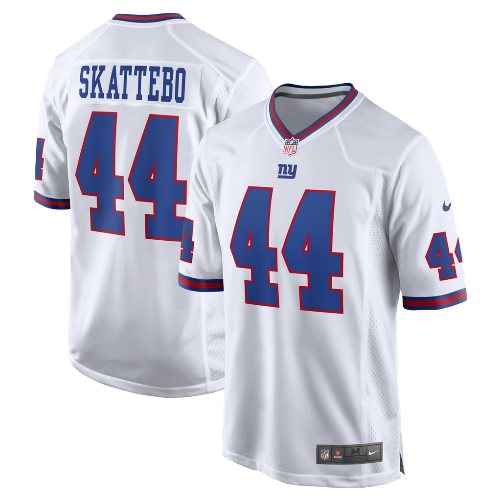 Cam Skattebo New York Giants White Alternate Vintage White Game Jersey