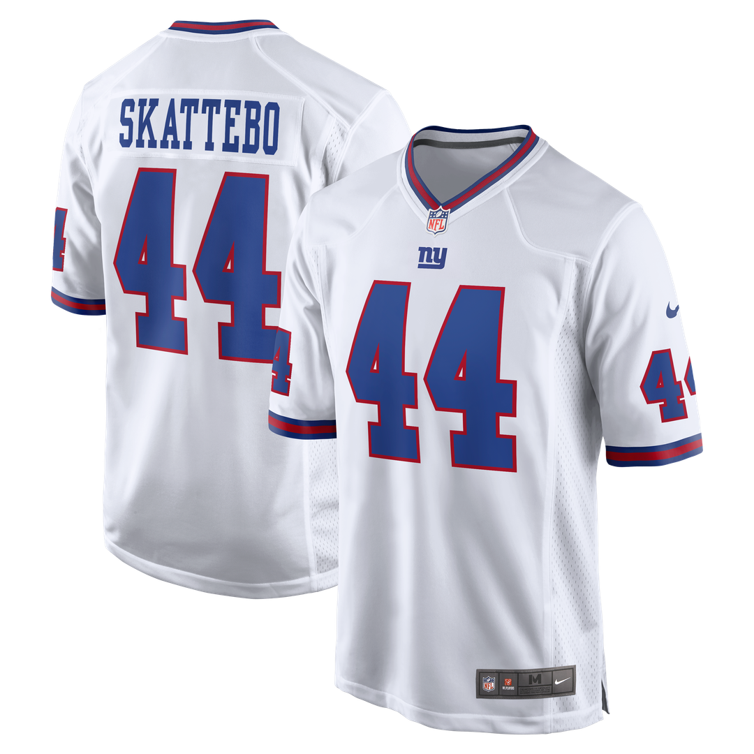 Cam Skattebo New York Giants White Alternate Vintage White Game Jersey