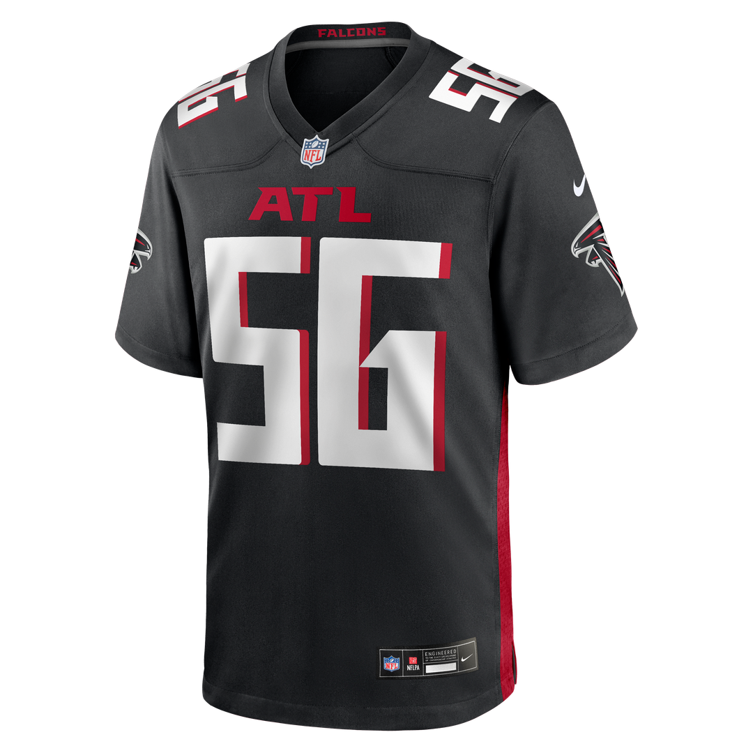 Keith Brooking Atlanta Falcons Black Game Retired Player Jersey