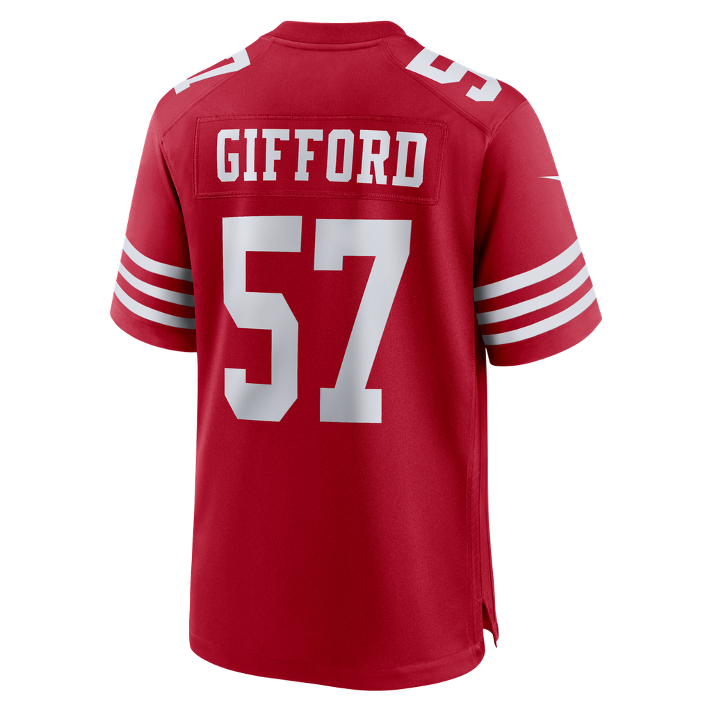 Luke Gifford San Francisco 49ers Scarlet Team Game Jersey