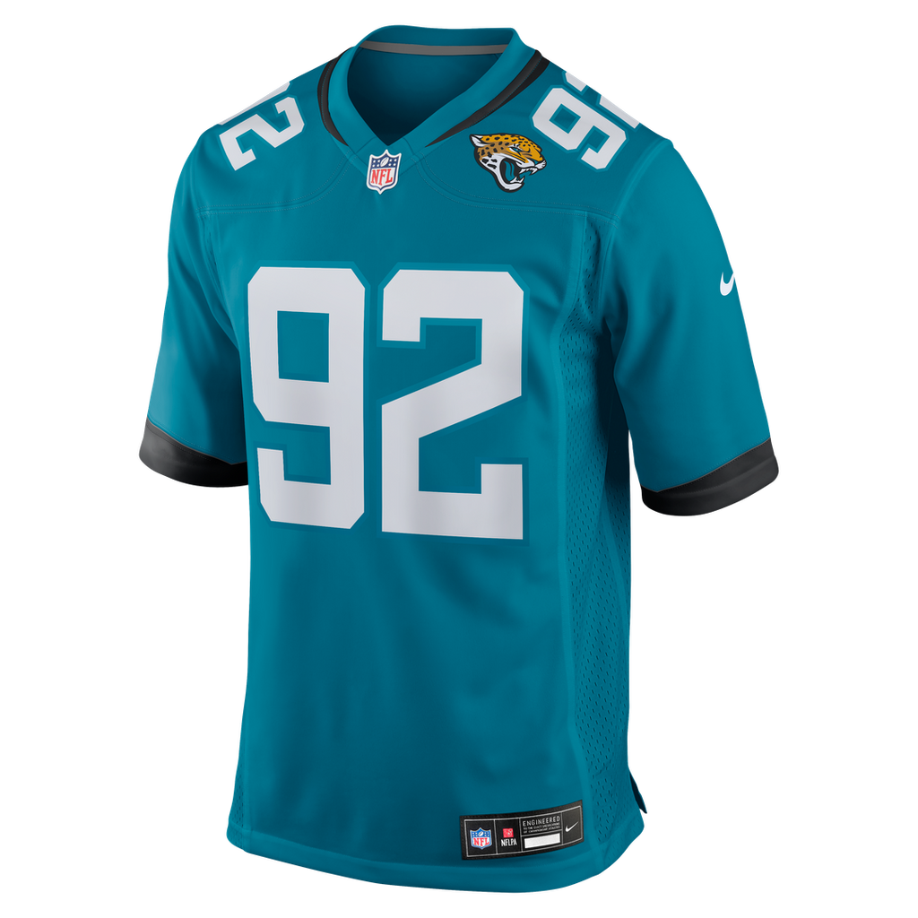 Danny Striggow Jacksonville Jaguars Teal Team Game Jersey