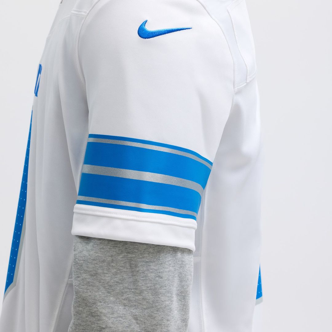 Jahmyr Gibbs Detroit Lions White Vapor F.U.S.E. Limited Jersey