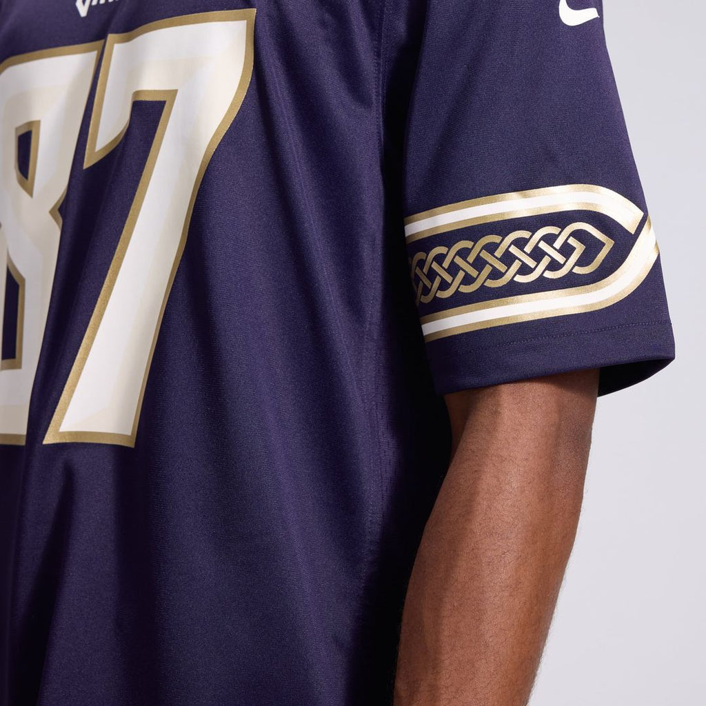 T.J. Hockenson Minnesota Vikings Purple 2026 Rivalries Collection Game Jersey