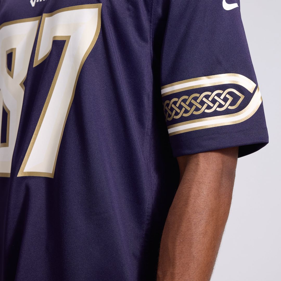 T.J. Hockenson Minnesota Vikings Purple 2026 Rivalries Collection Game Jersey