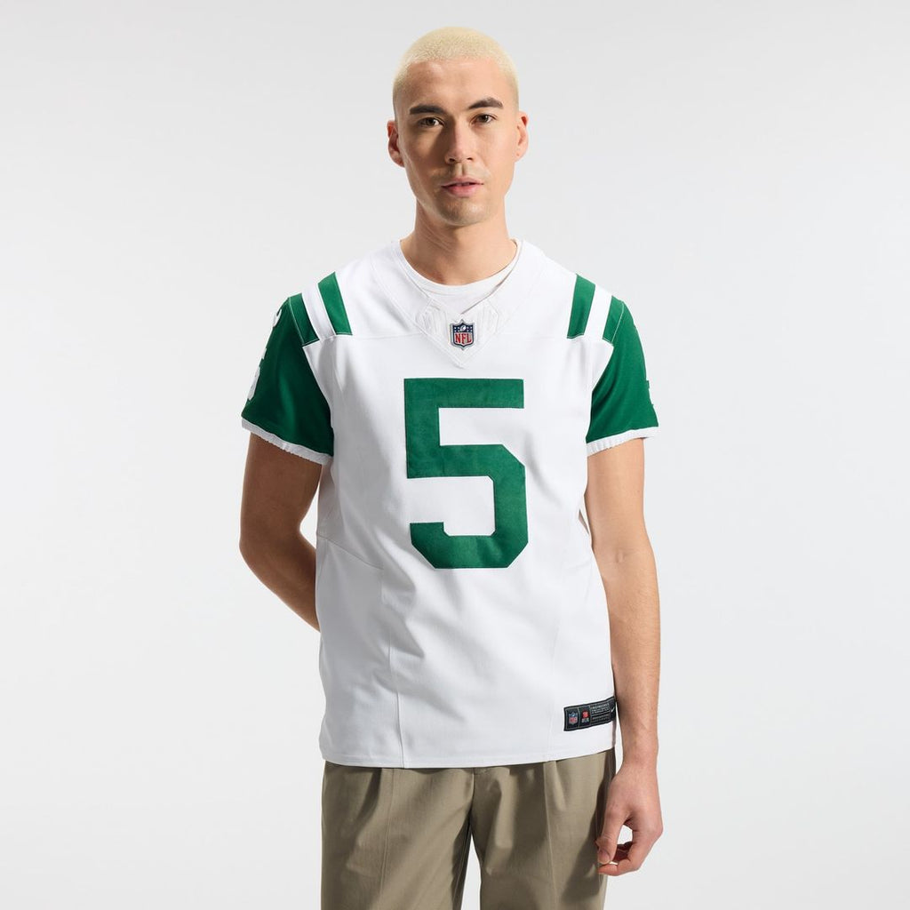Garrett Wilson New York Jets White Classic Alternate Vapor F.U.S.E. Elite Jersey