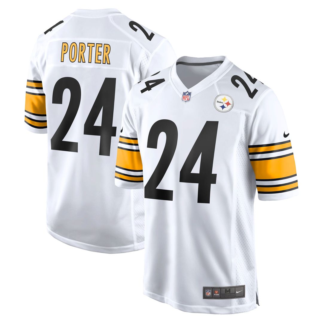 Joey Porter Jr. Pittsburgh Steelers White Away Game Jersey