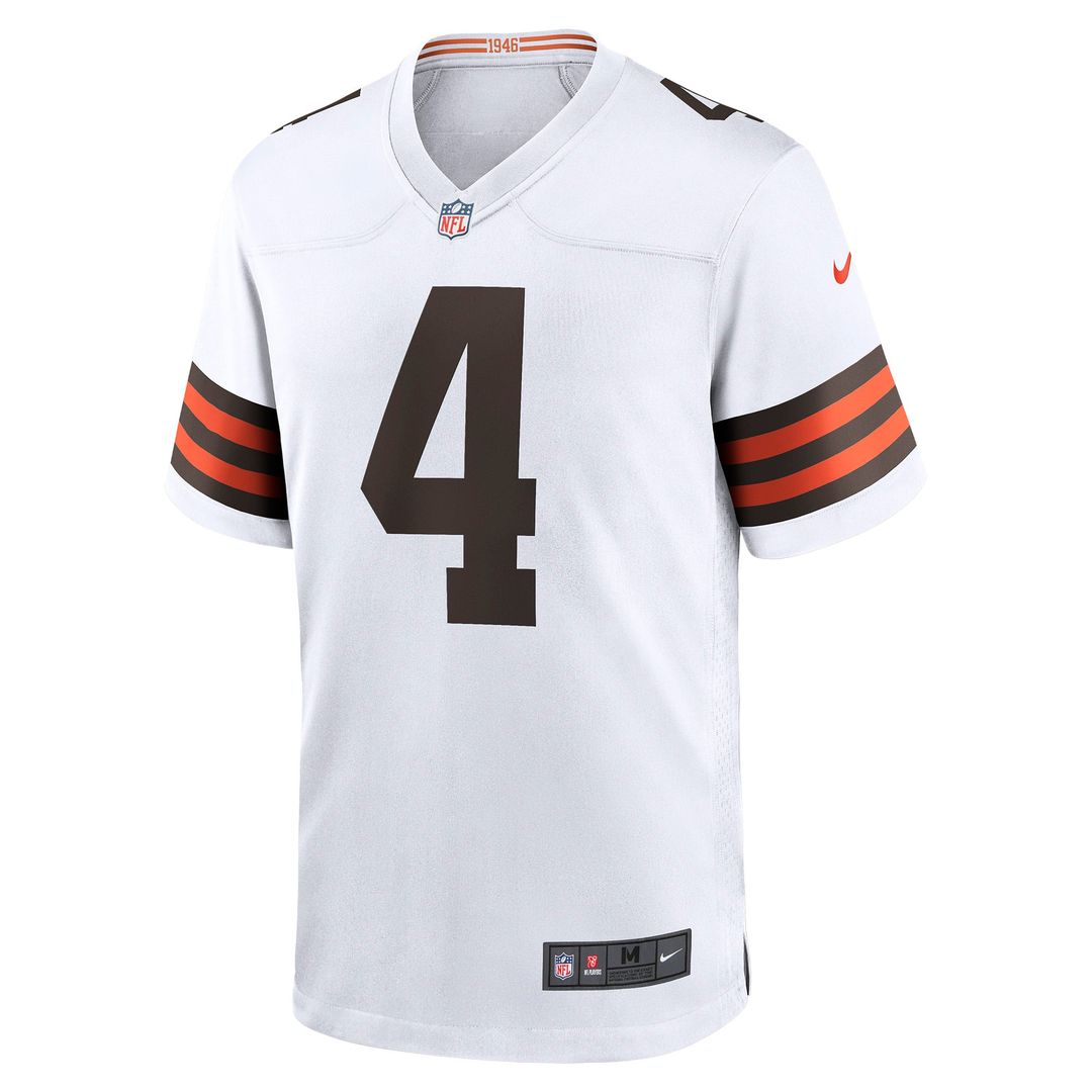 Deshaun Watson Cleveland Browns White Game Jersey