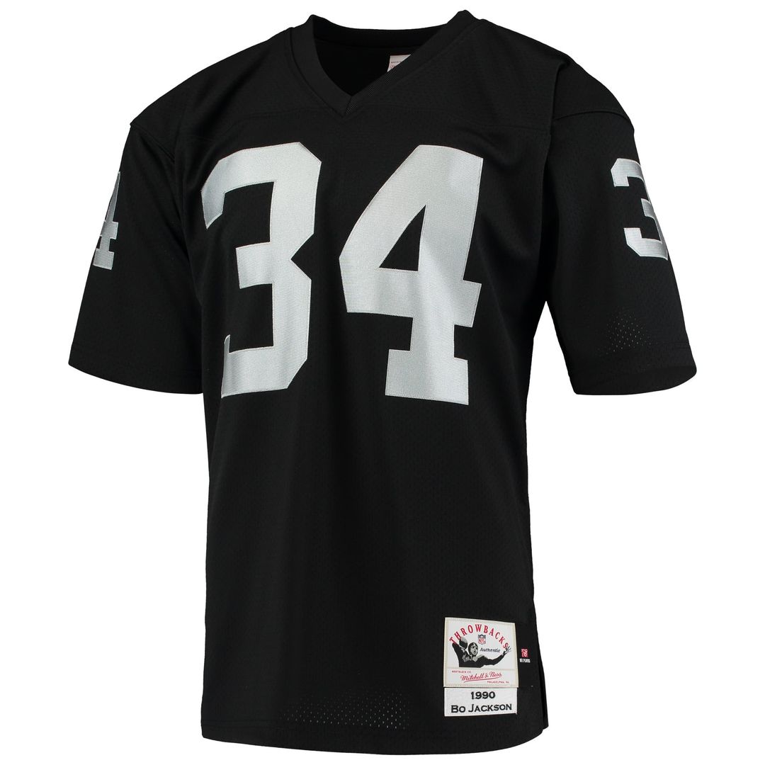 Bo Jackson Las Vegas Raiders 1990 Black Authentic Throwback Retired Player Jersey