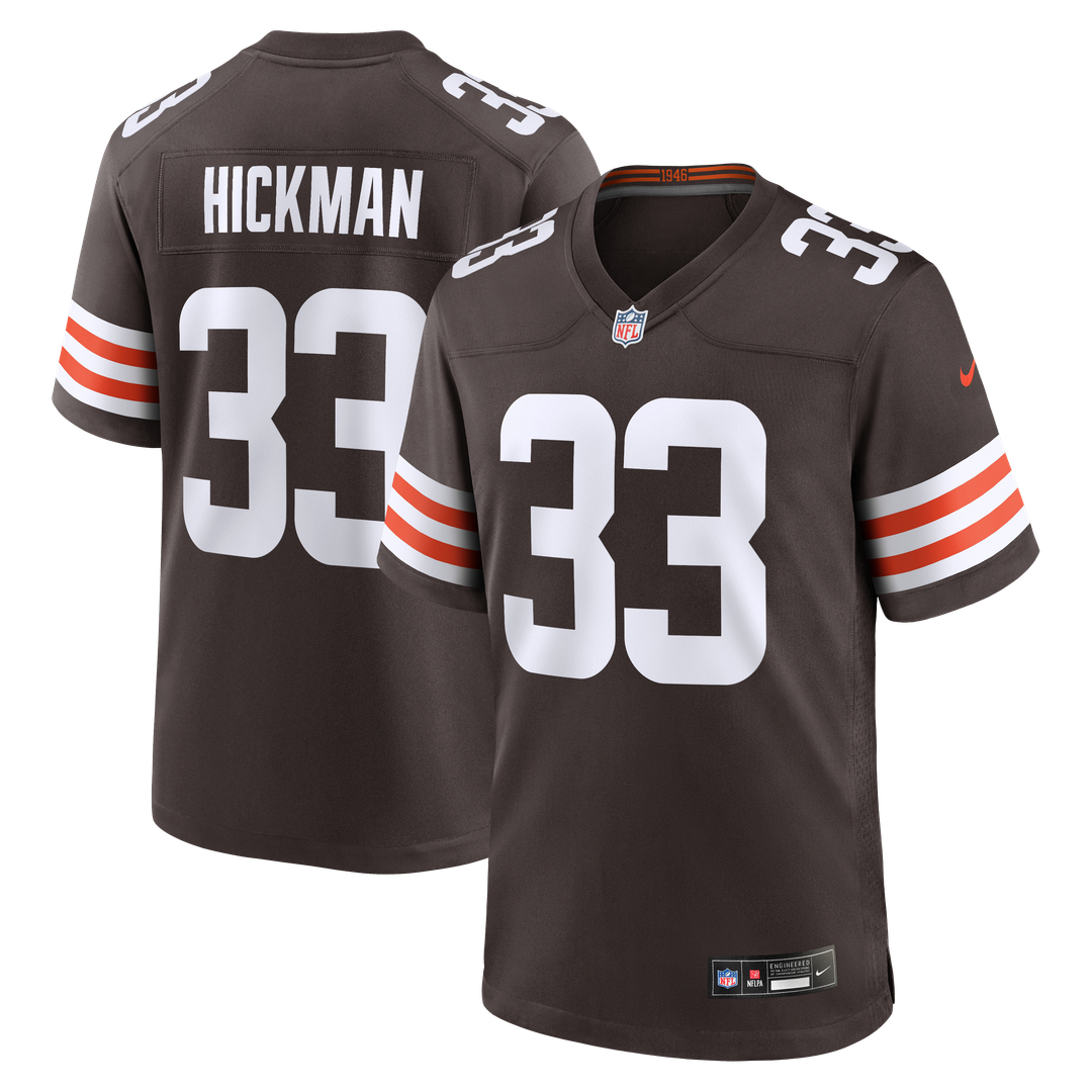 Ronnie Hickman Cleveland Browns Brown Team Game Jersey