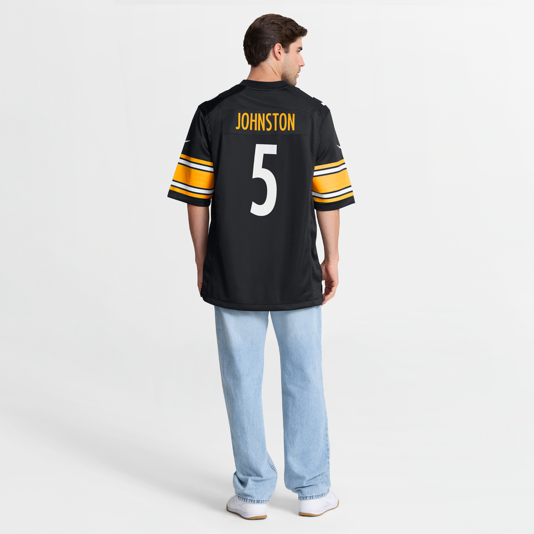 Cameron Johnston Pittsburgh Steelers Black Game Jersey