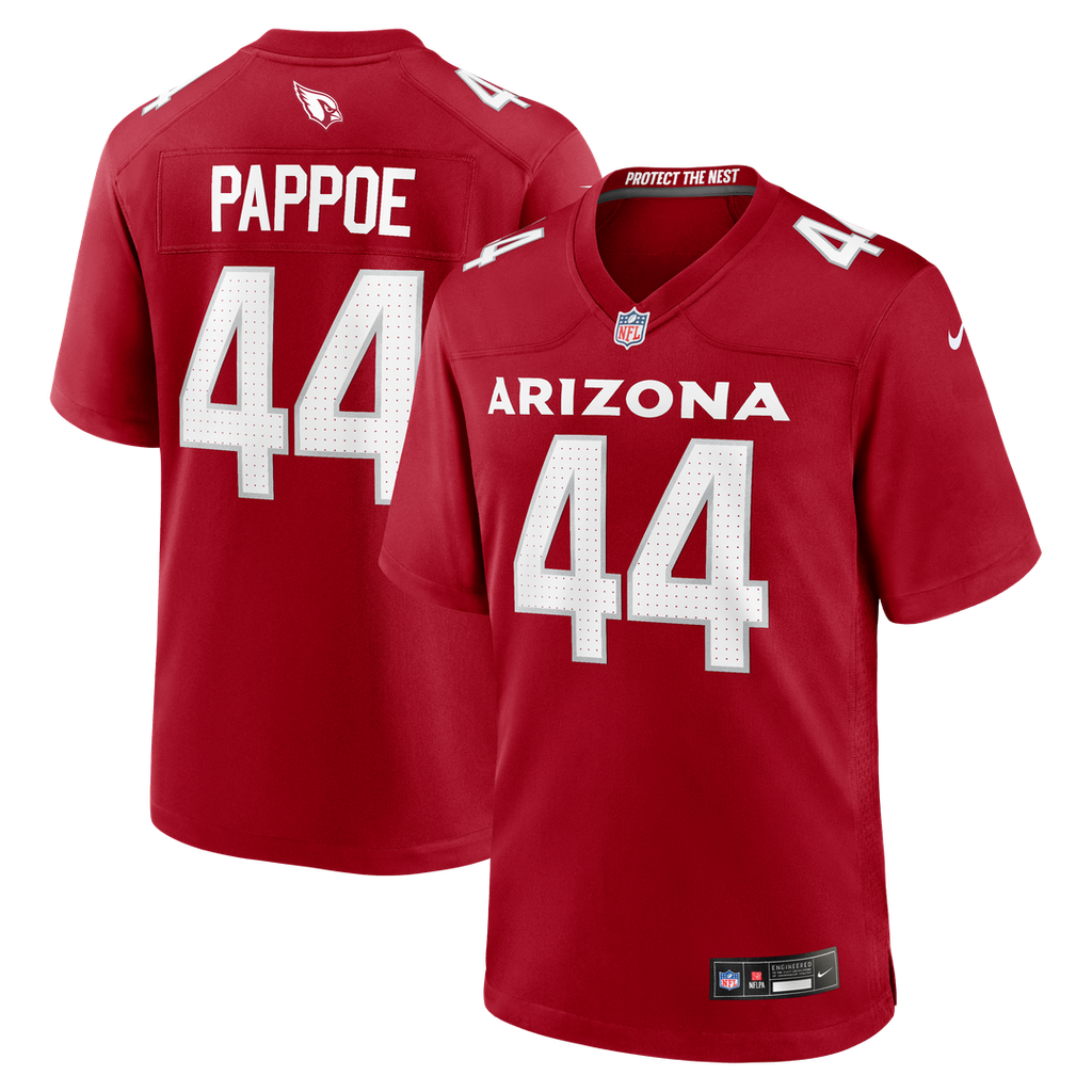 Owen Pappoe Arizona Cardinals Cardinal Team Game Jersey