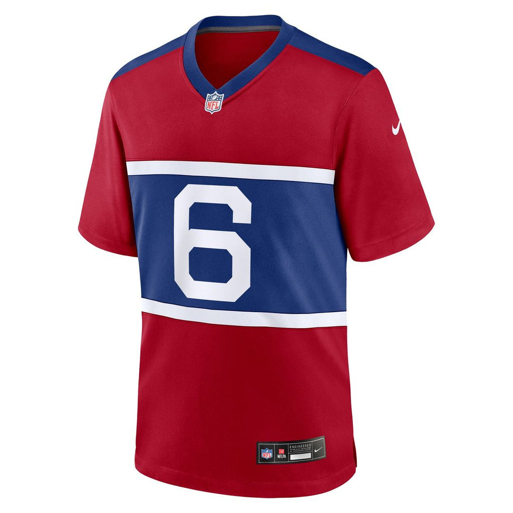 Jaxson Dart New York Giants Red Alternate Century Red Game Jersey