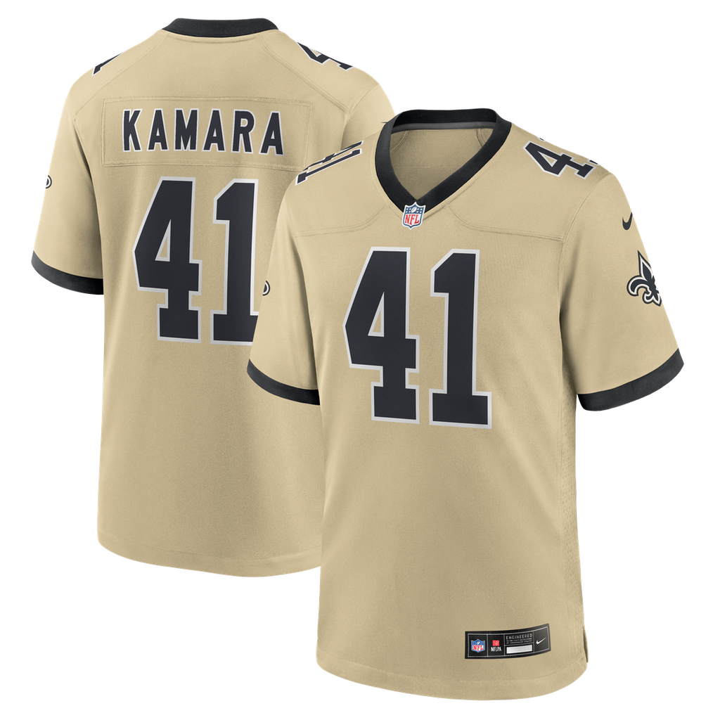 Alvin Kamara New Orleans Saints Gold Gameday Golds Alternate Game Player Jersey
