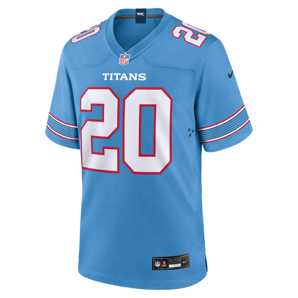 Tony Pollard Tennessee Titans Light Blue Game Jersey