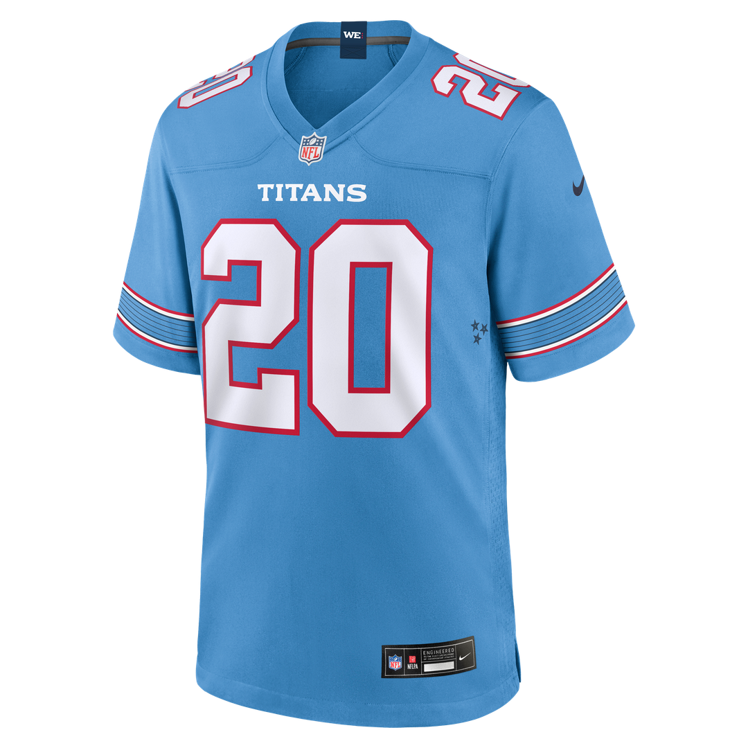 Tony Pollard Tennessee Titans Light Blue Game Jersey