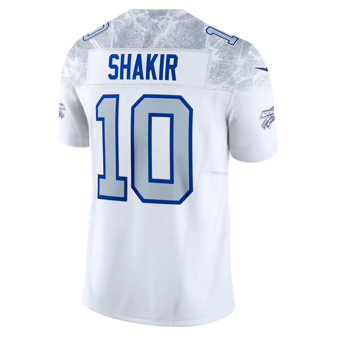 Khalil Shakir Buffalo Bills White Rivalries Collection Stitched Limited Jersey