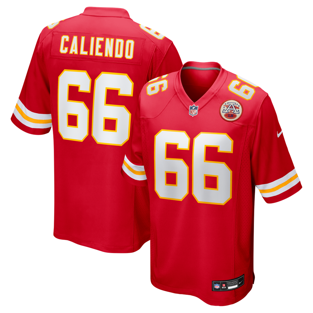 Mike Caliendo Kansas City Chiefs Red Game Player Jersey