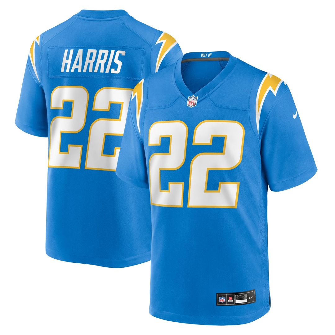 Najee Harris Los Angeles Chargers Powder Blue Game Player Jersey