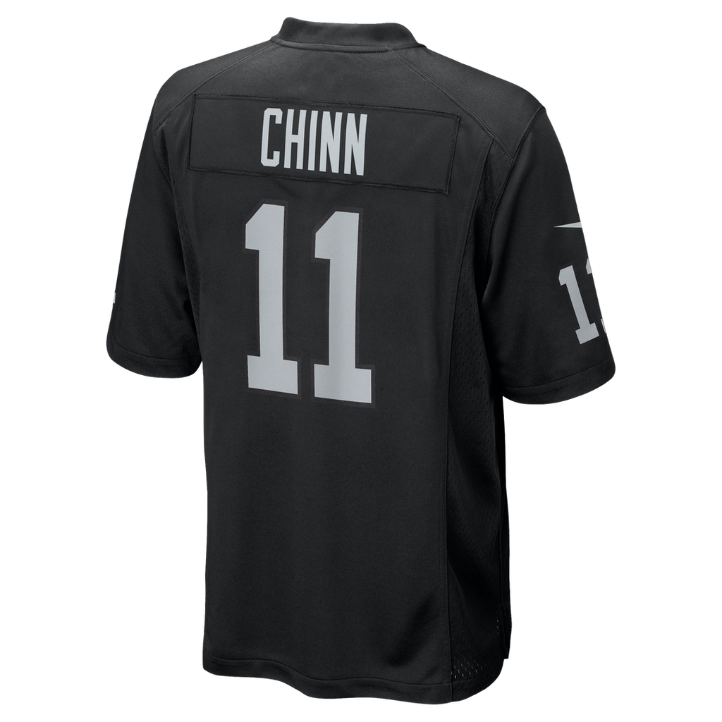 Jeremy Chinn Las Vegas Raiders Black Team Game Jersey