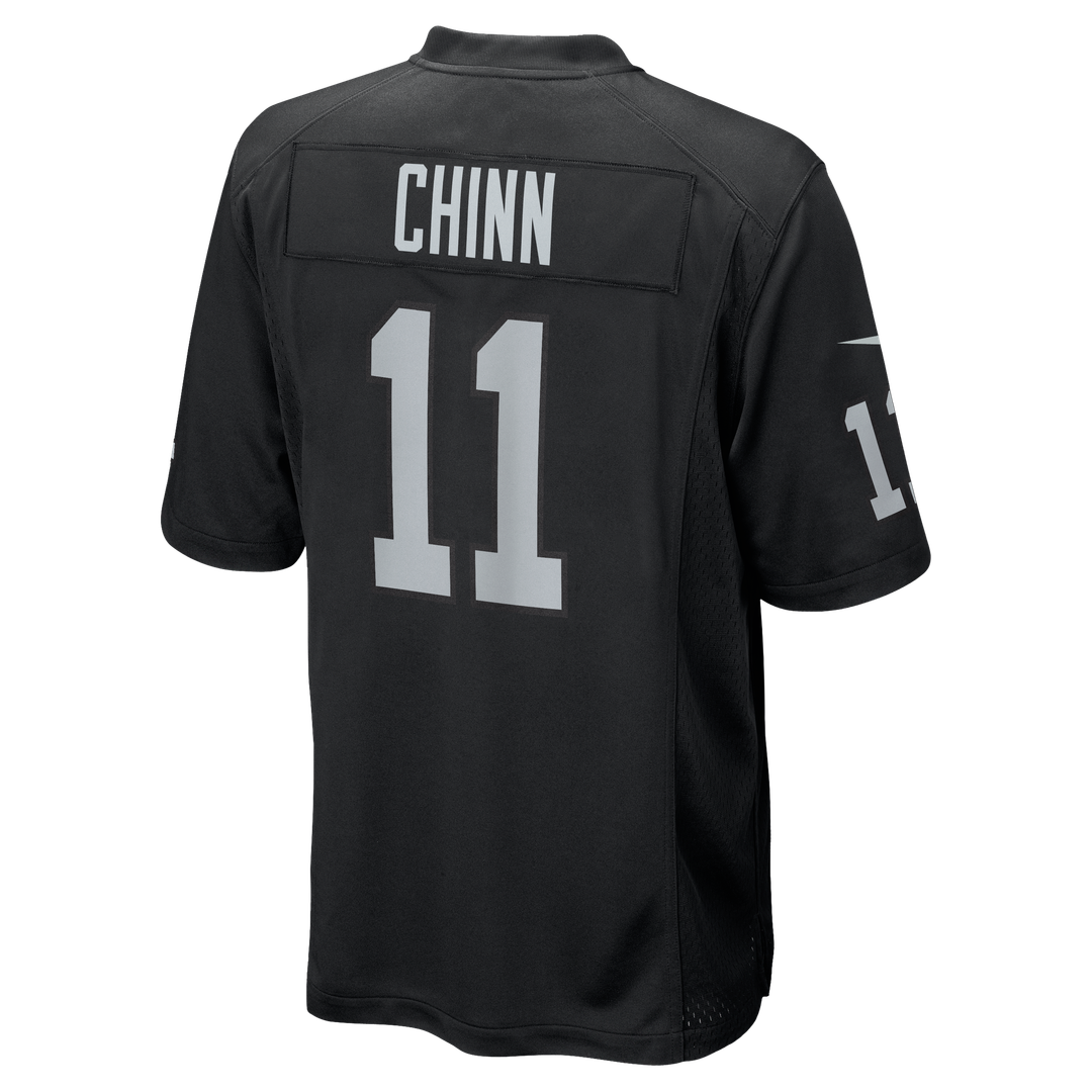 Jeremy Chinn Las Vegas Raiders Black Team Game Jersey
