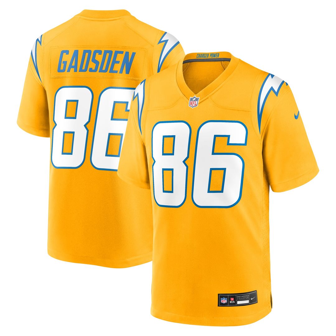 Oronde Gadsden Los Angeles Chargers Gold Alternate Charger Power Game Jersey