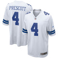 Dak Prescott Dallas Cowboys White Game Team Jersey