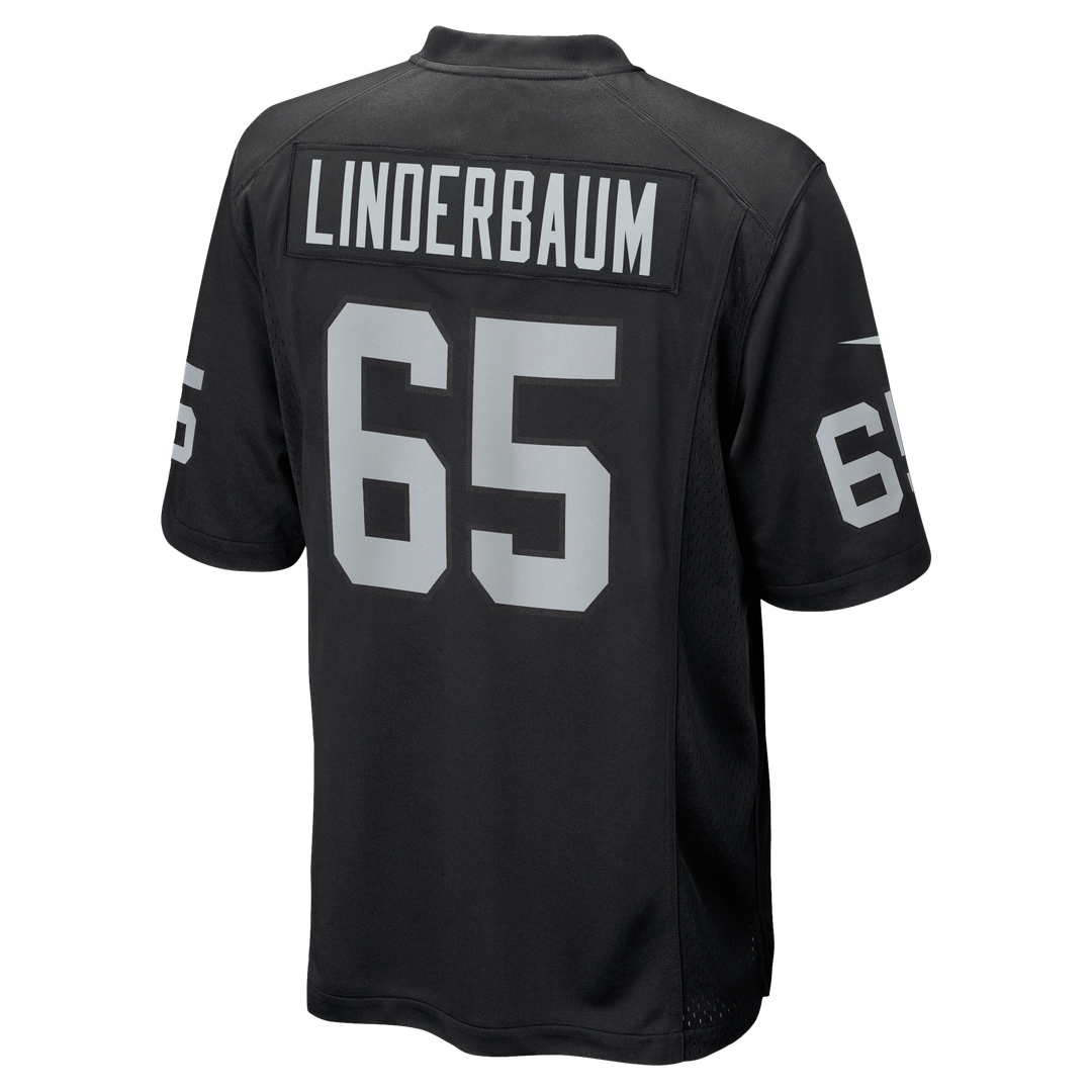 Tyler Linderbaum Las Vegas Raiders Black Team Game Jersey