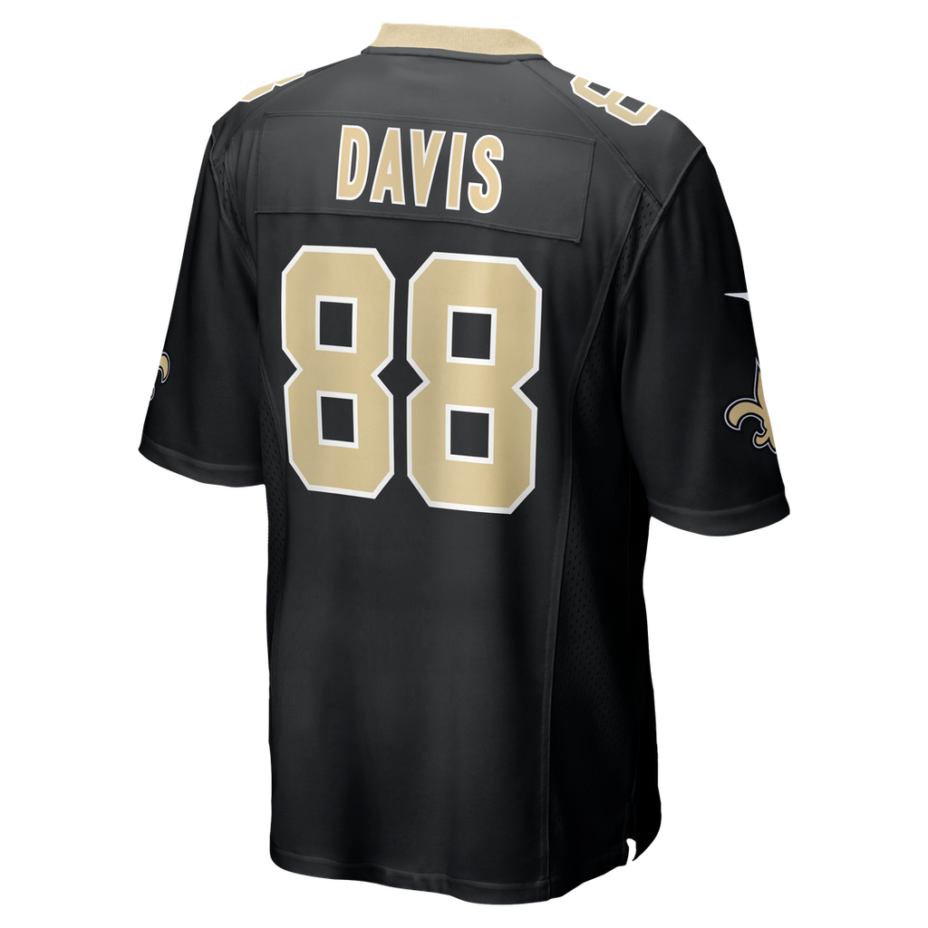Shaquan Davis New Orleans Saints Black Game Jersey
