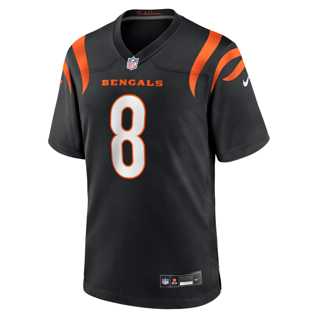 Ryan Rehkow Cincinnati Bengals Black Game Jersey
