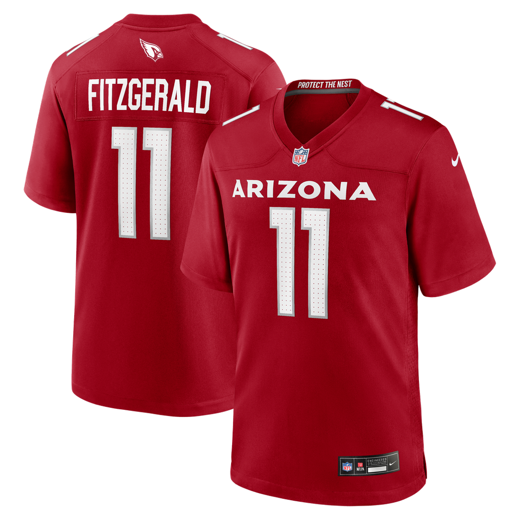 Larry Fitzgerald Arizona Cardinals Cardinal Team Retired Game Jersey