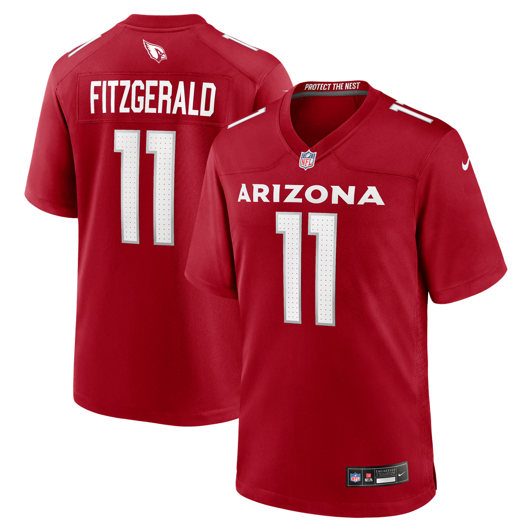 Larry Fitzgerald Arizona Cardinals Cardinal Team Retired Game Jersey