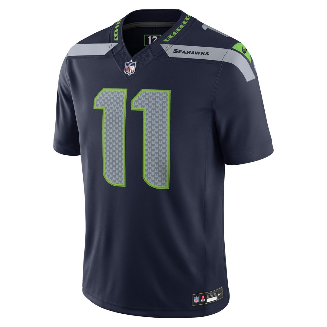 Jaxon Smith-Njigba Seattle Seahawks College Navy Team Vapor F.U.S.E. Stitched Limited Jersey