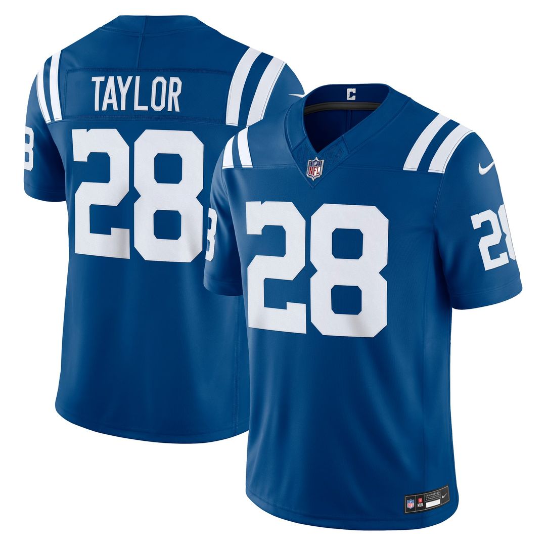 Jonathan Taylor Indianapolis Colts White Vapor F.U.S.E. Stitched Limited Jersey