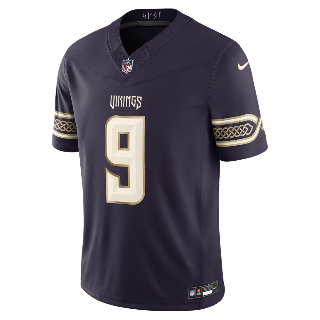J.J. McCarthy Minnesota Vikings Purple 2026 Rivalries Collection Stitched Limited Jersey
