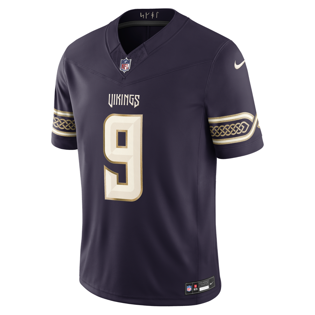 J.J. McCarthy Minnesota Vikings Purple 2026 Rivalries Collection Stitched Limited Jersey
