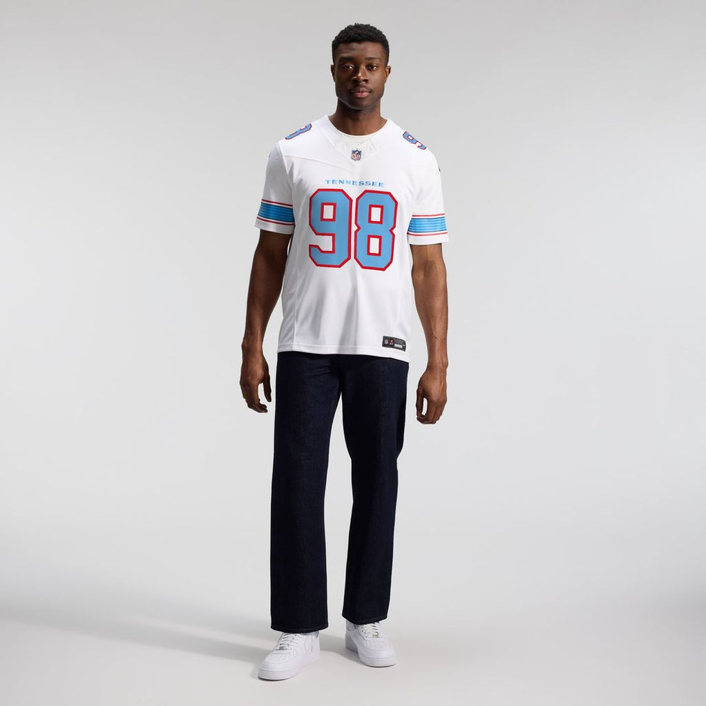 Jeffery Simmons Tennessee Titans White Vapor F.U.S.E. Stitched Limited Jersey